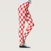 Classic visual red checkerboard  レギンス (右)