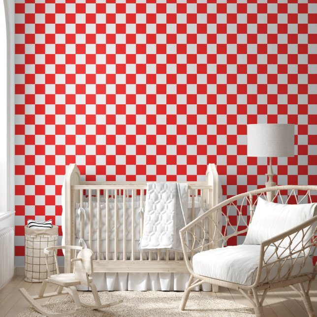Classic visual red checkerboard  壁紙 (キッズ)