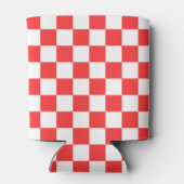 Classic visual red checkerboard  缶クーラー (裏面)