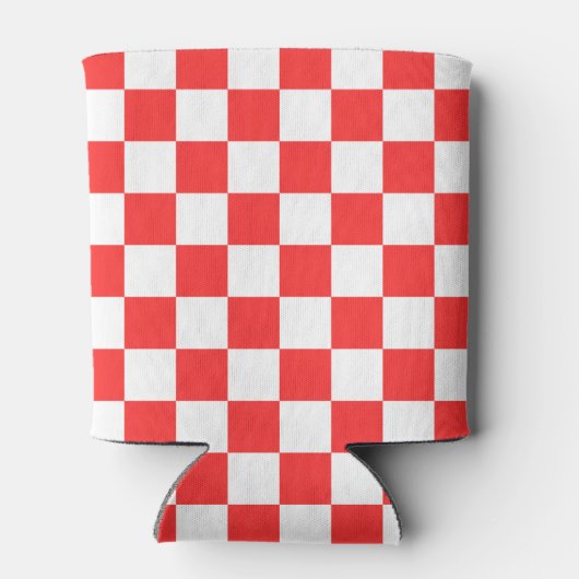 Classic visual red checkerboard  缶クーラー (裏面)