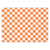 Classic visual salmon checkerboard  テーブルクロス (正面(横))