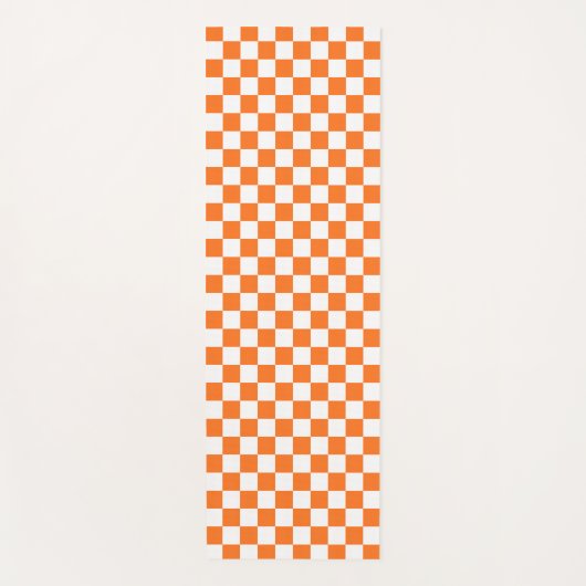 Classic visual salmon checkerboard  ヨガマット (正面)