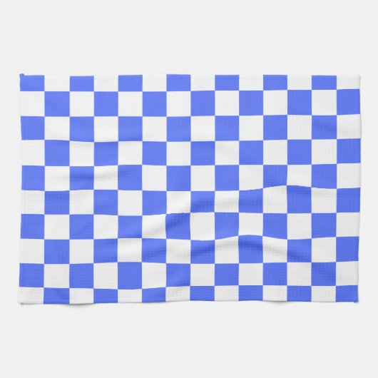 Classic visual sapphire checkerboard  キッチンタオル (横)