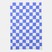 Classic visual sapphire checkerboard  キッチンタオル (縦)