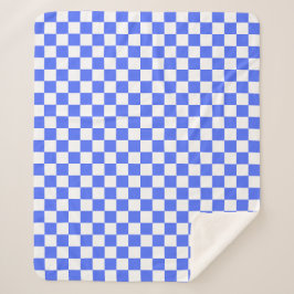 Classic visual sapphire checkerboard  シェルパブランケット