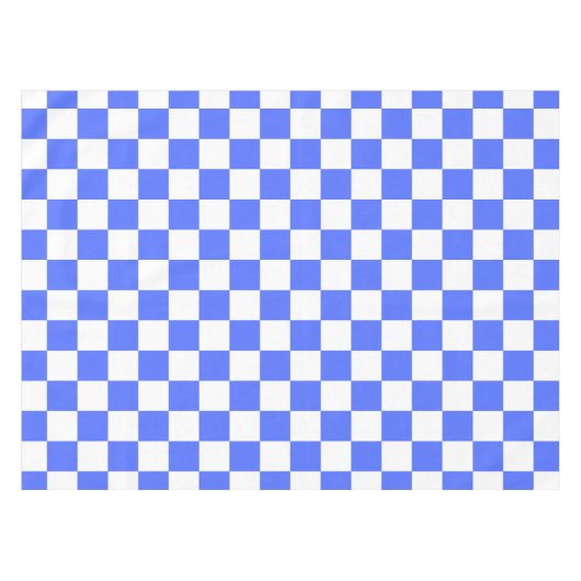 Classic visual sapphire checkerboard  テーブルクロス (正面(横))
