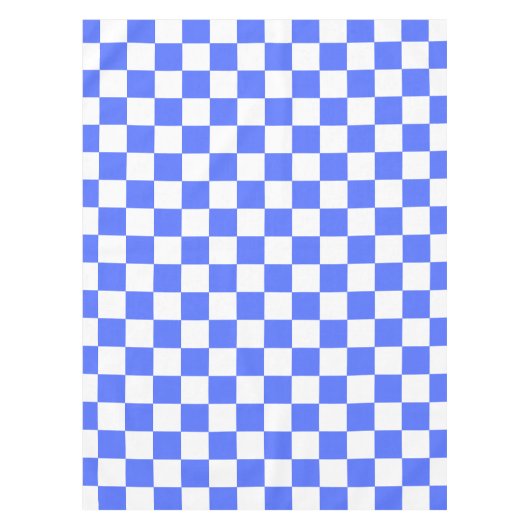 Classic visual sapphire checkerboard  テーブルクロス (正面)