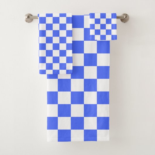 Classic visual sapphire checkerboard  バスタオルセット (インサイチュ)