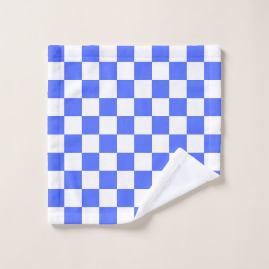 Classic visual sapphire checkerboard  バスタオルセット (ウォッシュタオル)