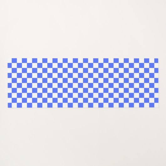Classic visual sapphire checkerboard  ヨガマット (裏面(横))