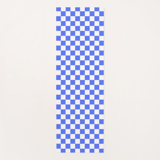 Classic visual sapphire checkerboard  ヨガマット (正面)