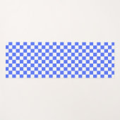 Classic visual sapphire checkerboard  ヨガマット (正面(横))