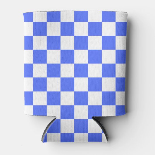 Classic visual sapphire checkerboard  缶クーラー (正面)