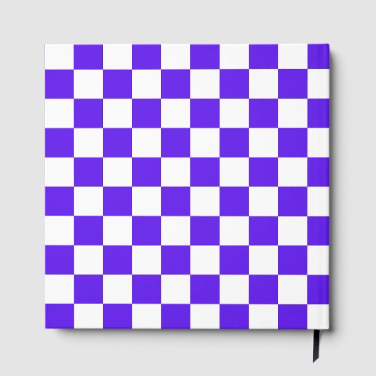 Classic visual violet checkerboard  ゲストブック (裏面)