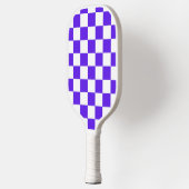 Classic visual violet checkerboard  ピックルボールラケット (左)