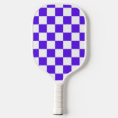 Classic visual violet checkerboard  ピックルボールラケット (裏面)