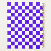 Classic visual violet checkerboard  プランナー手帳 (裏面)