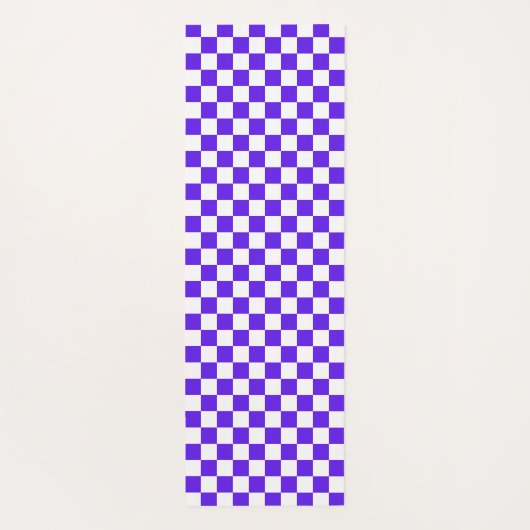 Classic visual violet checkerboard  ヨガマット (裏面)