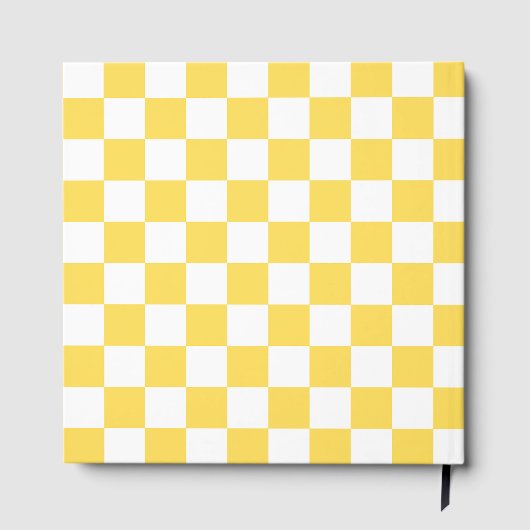 Classic visual yellow checkerboard  ゲストブック (裏面)