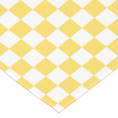 Classic visual yellow checkerboard  ショートテーブルランナー (コーナー)