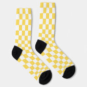 Classic visual yellow checkerboard  ソックス (右)