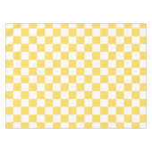 Classic visual yellow checkerboard  テーブルクロス (正面(横))