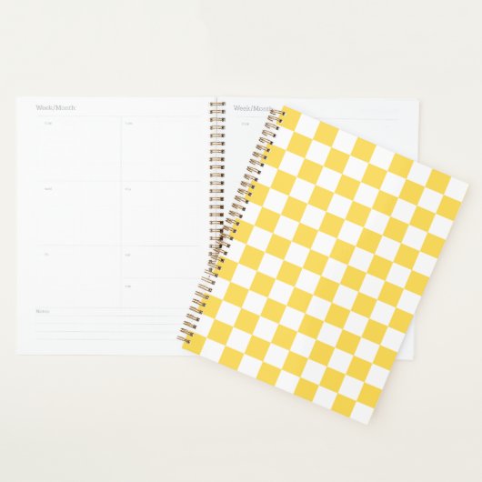 Classic visual yellow checkerboard  プランナー手帳 (ディスプレー)