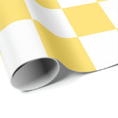 Classic visual yellow checkerboard  ラッピングペーパー (ロールコーナー)