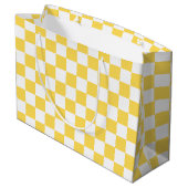 Classic visual yellow checkerboard  ラージペーパーバッグ (裏面アングル)