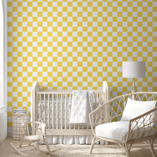 Classic visual yellow checkerboard  壁紙 (キッズ)