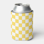 Classic visual yellow checkerboard  缶クーラー (缶正面)