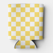 Classic visual yellow checkerboard  缶クーラー (正面)