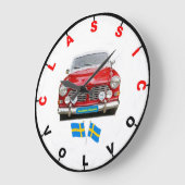 Classic Volvo Wall Clock ラージ壁時計 (傾斜)