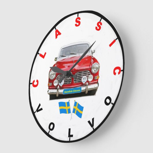 Classic Volvo Wall Clock ラージ壁時計 (傾斜)