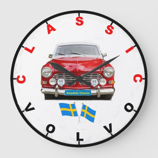 Classic Volvo Wall Clock ラージ壁時計 (正面)