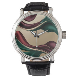 Classic watch in stylish abstract graphic 腕時計