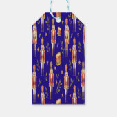 Classic Watercolor Nutcracker and Drum Christmas ギフトタグ (裏面)