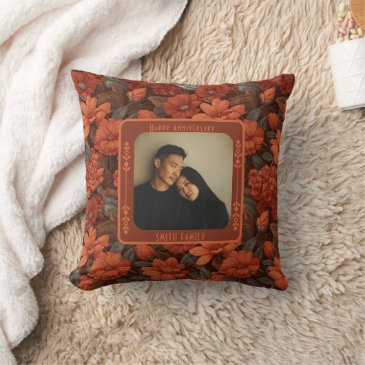 Classic Wedding 15Th Anniversary Throw Pillow  クッション (ブランケット)