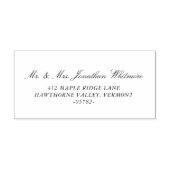Classic Wedding  Calligraphy Wedding Address Stamp ラバースタンプ (インプリント)