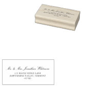 Classic Wedding  Calligraphy Wedding Address Stamp ラバースタンプ (押印)
