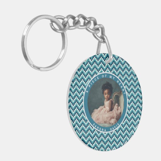 Classic Wedding Gift Ideas Stripe Pattern キーホルダー (正面左)