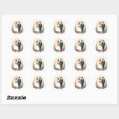 Classic Wedding Icons ラウンドシール (シート)