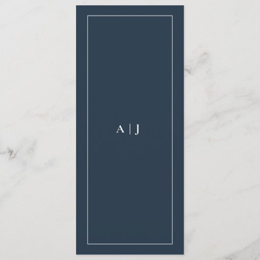 Classic wedding monogram dinner メニュー (裏面)