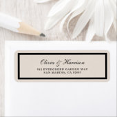 Classic Wedding Return Address Label ラベル (インサイチュ)