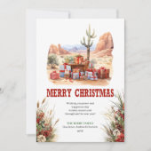 Classic Western Christmas greeting card design シーズンカード (正面)