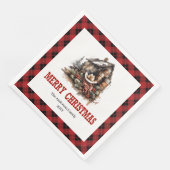 Classic Western Christmas Plaid Paper Napkins (コーナー)