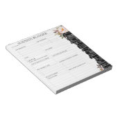 Classic White and Black business planner  Notepad ノートパッド (アングル)