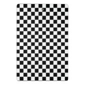 Classic White and Black Square Box Stylish Pattern ミニクリップボード (裏面)