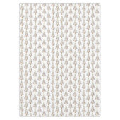 Classic White Colorful Christmas Tree Tablecloth テーブルクロス (正面)