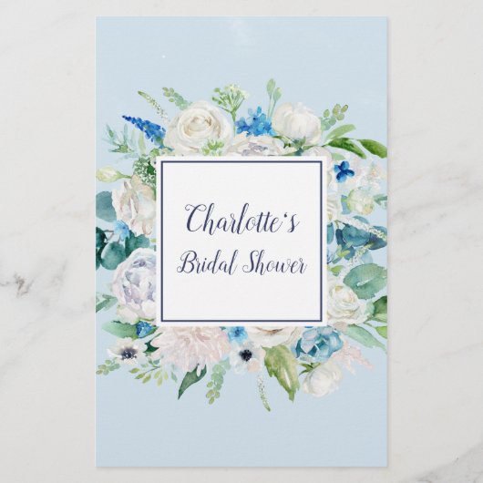 Classic White Flowers Would She Rather Game チラシ (裏面)